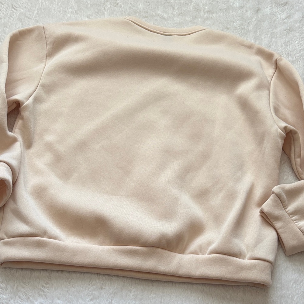Cream Sweatshirt with Black 'TEACH' Print - Picture 6 of 6